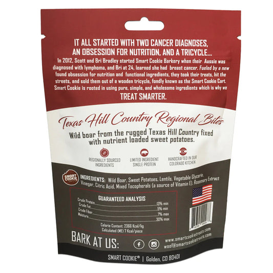 Wild Boar & Sweet Potato Grain Free Dog Treats for Sensitive Stomachs & Allergies