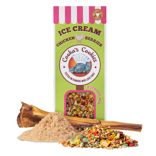 Ice-Cream Mix with Real Chicken & Strawberry For Pets image 0