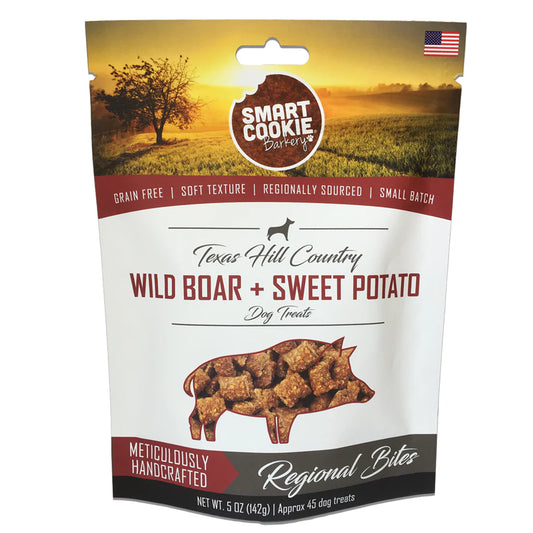 Wild Boar & Sweet Potato Grain Free Dog Treats for Sensitive Stomachs & Allergies