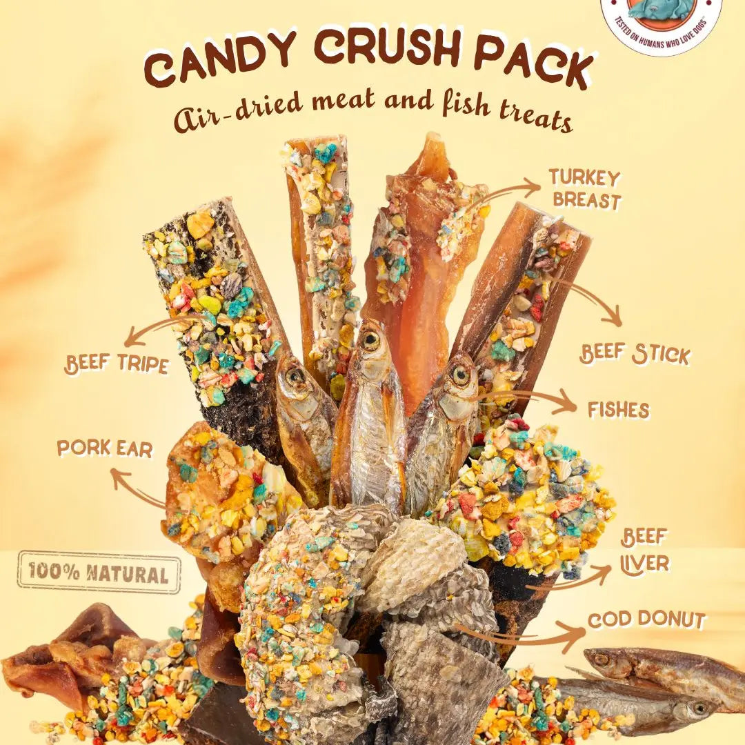 Candy Crush Pack - Dried Meats & Fish with Dogfetti image 1